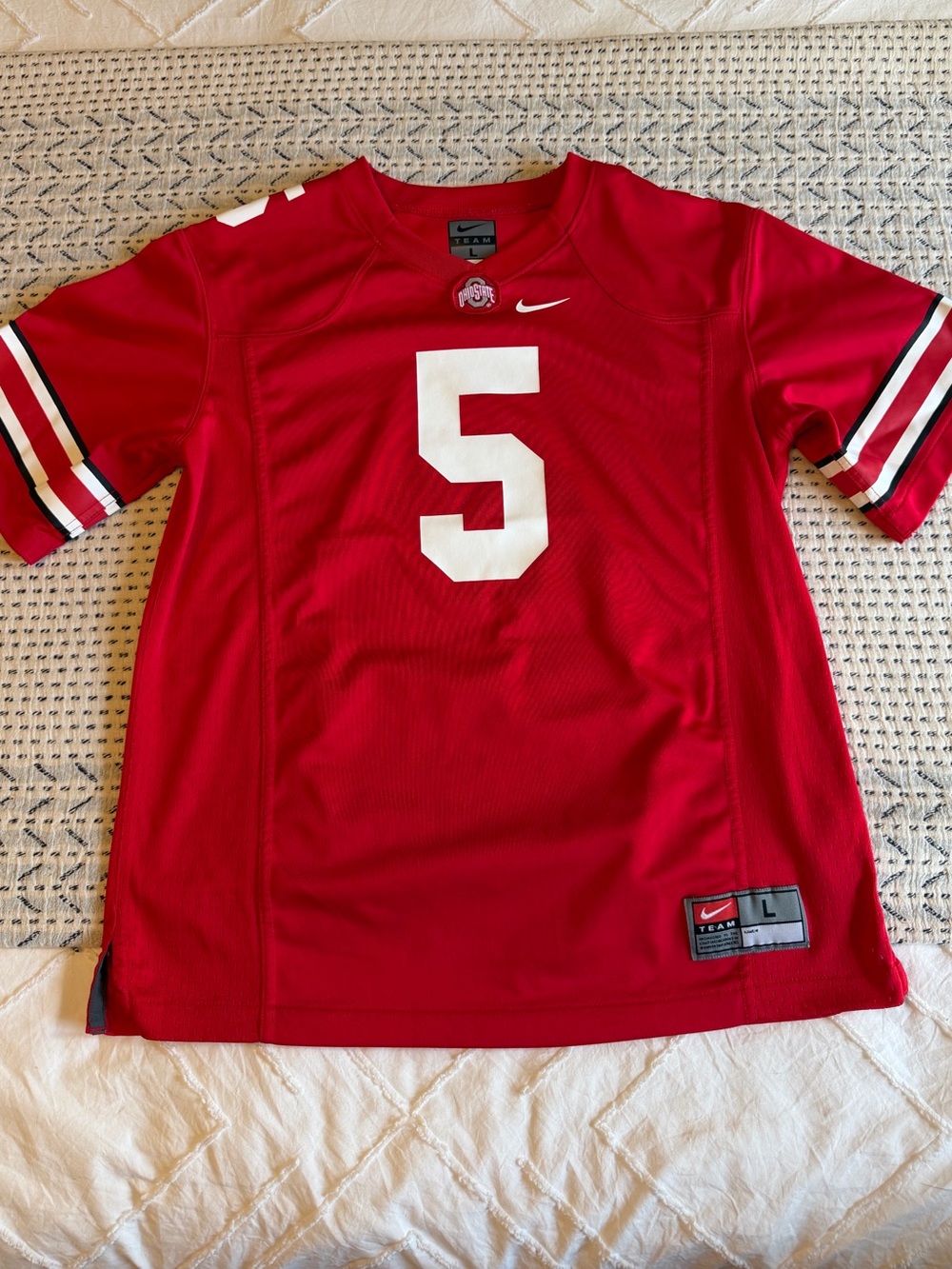 Nike Youth Large Red Ohio State Home Football Jersey / OSU Jersey #5